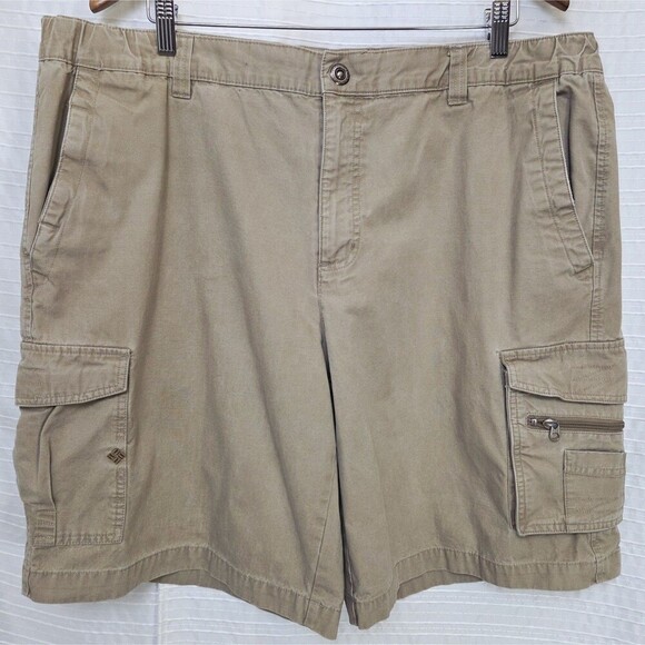 Columbia XCO Cargo Shorts Men’s XL Cotton 10" inseam Khaki/Beige - Picture 8 of 8